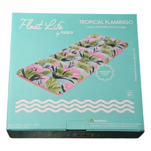Float Life by Funboy Tropical Flamingo Luxury Inflatable Pool Lounger Brand New